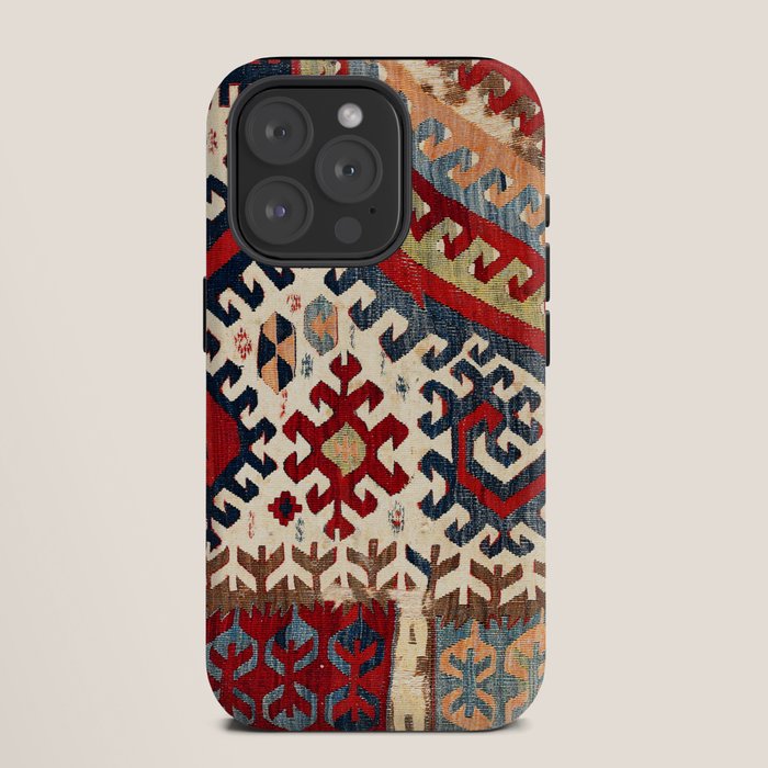 Hotamis  Antique Konya Turkish Kilim Print iPhone Case Gallery Image 11
