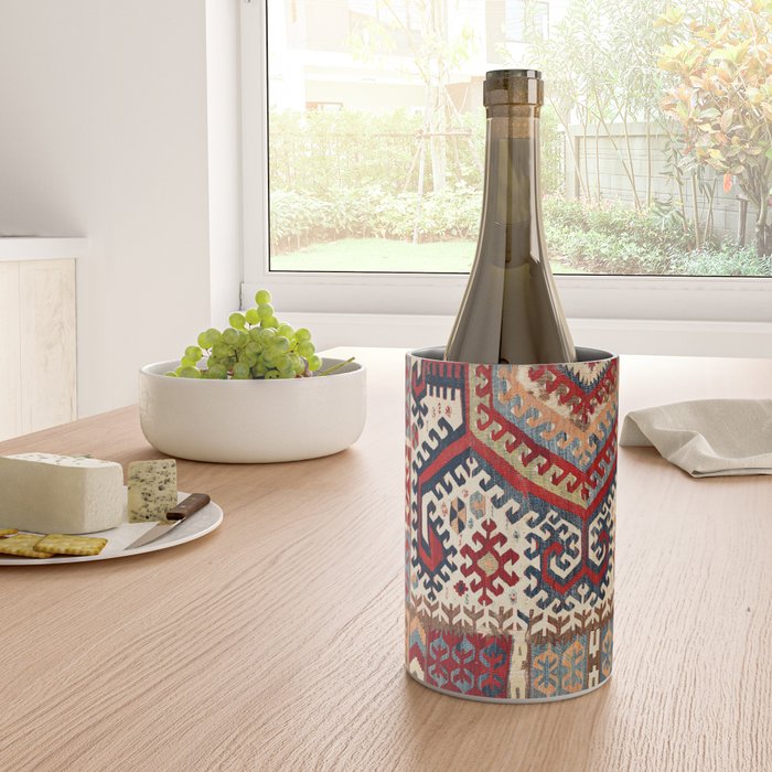 Hotamis  Antique Konya Turkish Kilim Print Wine Chiller Gallery Image 4