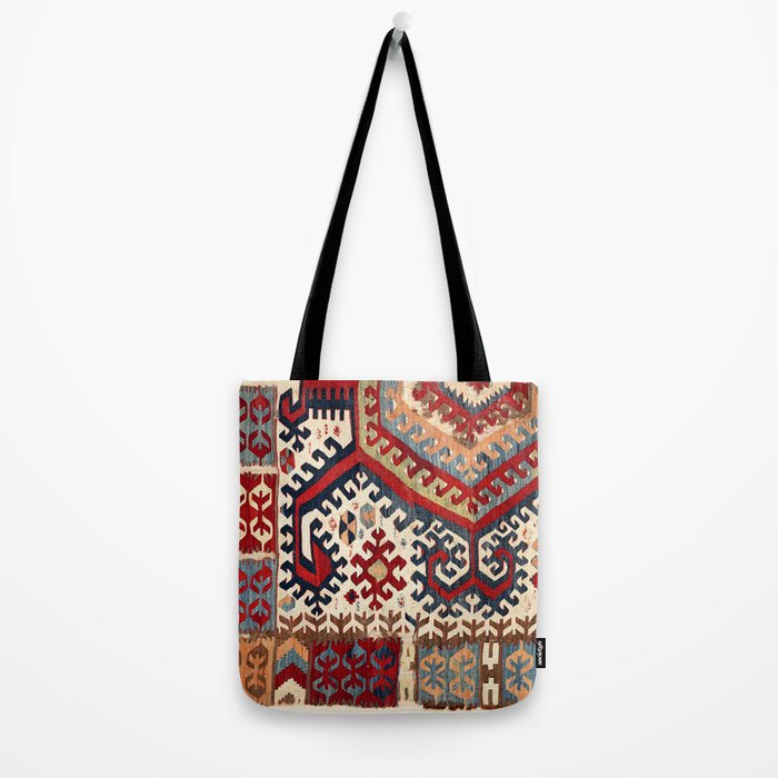 Hotamis  Antique Konya Turkish Kilim Print Tote Bag Gallery Image 2