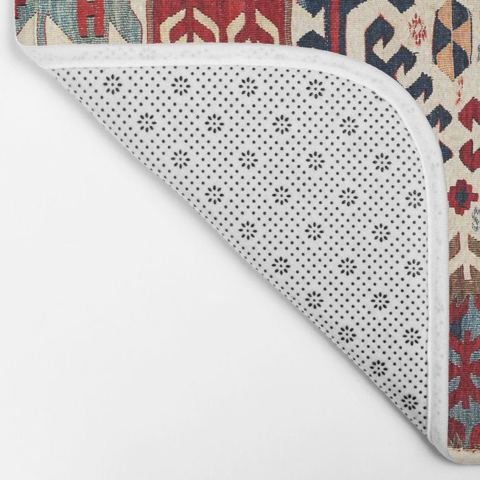 Hotamis  Antique Konya Turkish Kilim Print Bath Mat Gallery Image 2