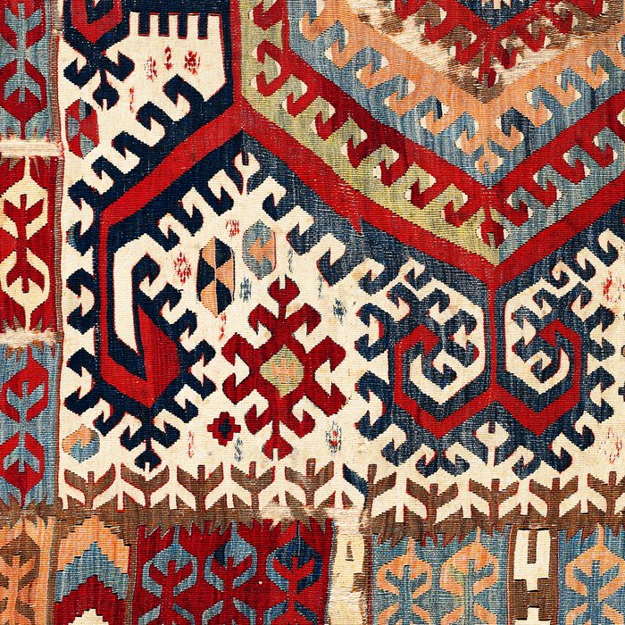 Hotamis  Antique Konya Turkish Kilim Print Coffee Mug Gallery Image 2