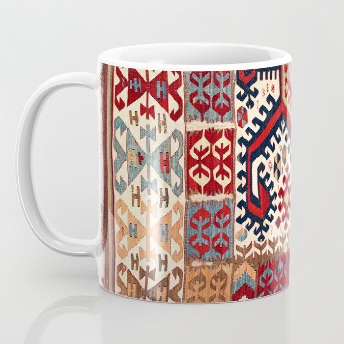 Hotamis  Antique Konya Turkish Kilim Print Coffee Mug Gallery Image 3