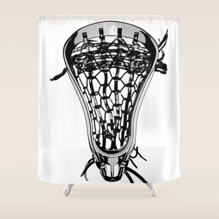 Lacrosse Nuff Said Shower Curtain Gallery Image 1
