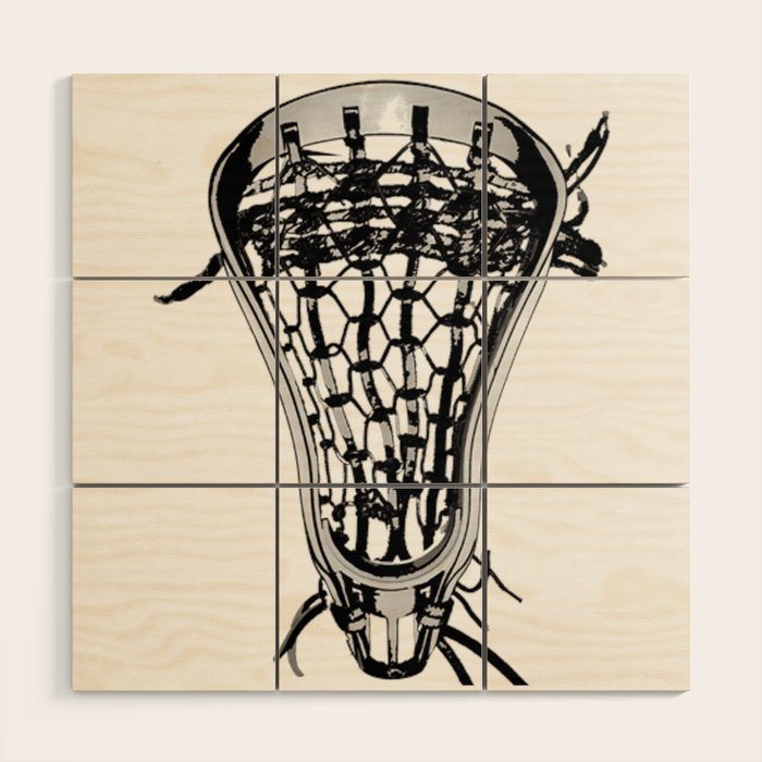 Lacrosse Nuff Said Wood Wall Art Gallery Image 1