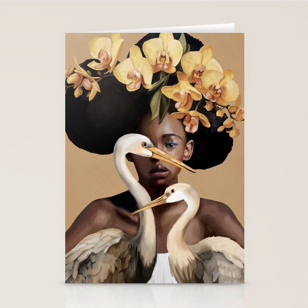 Orchid Majesty Stationery Card Gallery Image 2