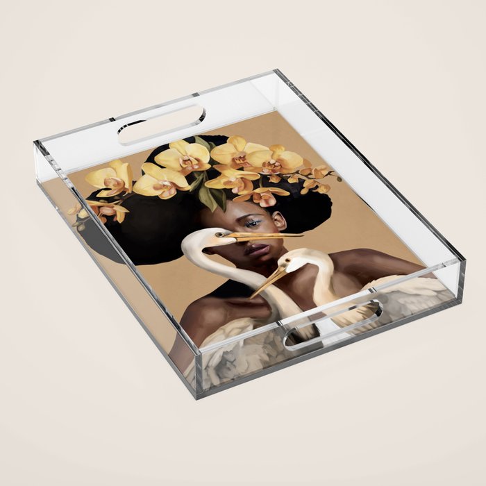 Orchid Majesty Acrylic Tray Gallery Image 1