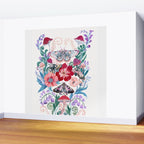 Floral moth painting Wall Mural Gallery Image 2