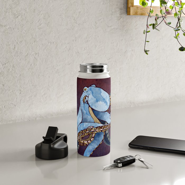 Metallic Octopus III Water Bottle Gallery Image 4