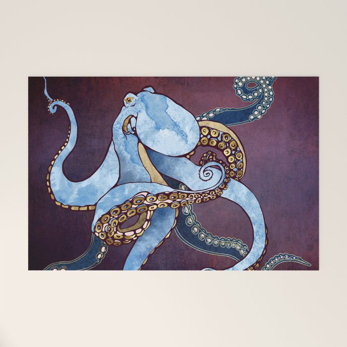Metallic Octopus III Welcome Mat Gallery Image 1