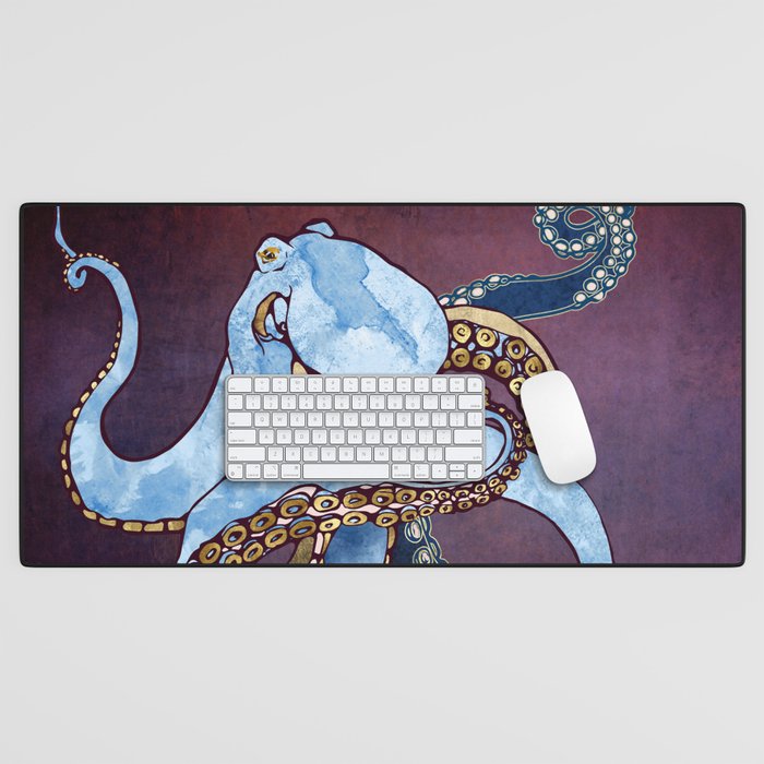 Metallic Octopus III Desk Mat Gallery Image 1