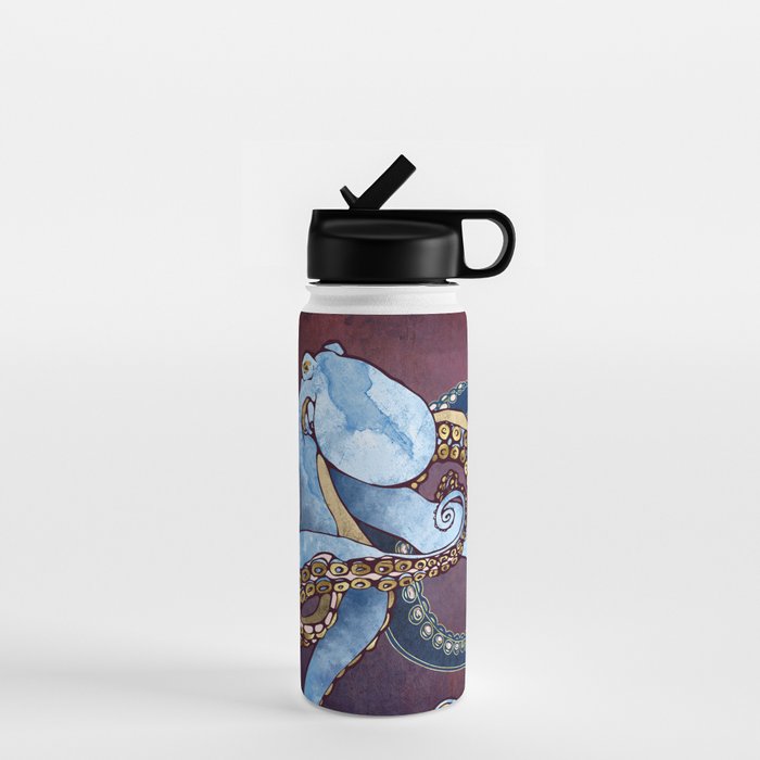 Metallic Octopus III Water Bottle Gallery Image 1