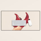 These Boots - Yeehaw Rustic Red n Neutral Desk Mat Gallery Image 1