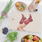 These Boots - Yeehaw Rustic Red n Neutral Cutting Board Gallery Image 2