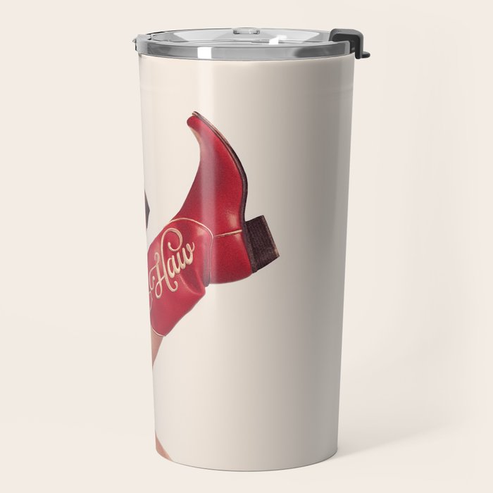These Boots - Yeehaw Rustic Red n Neutral Travel Mug Gallery Image 2