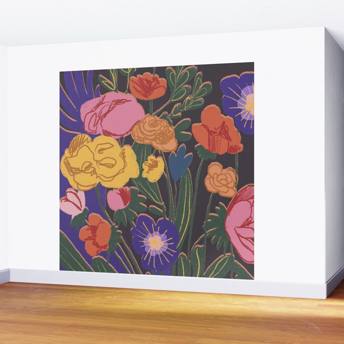 Night garden Wall Mural Gallery Image 2