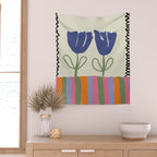 Happy two blooming  Wall Tapestry Gallery Image 2
