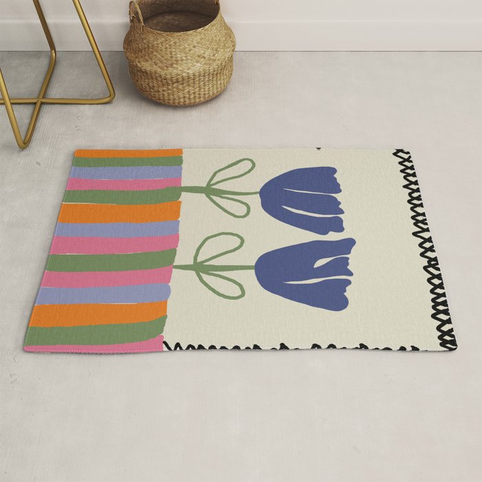 Happy two blooming  Rug Gallery Image 1