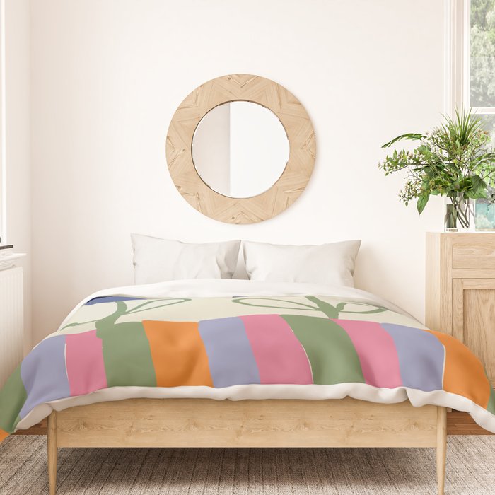 Happy two blooming  Duvet Cover Gallery Image 3