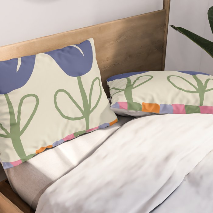 Happy two blooming  Pillow Sham Gallery Image 2