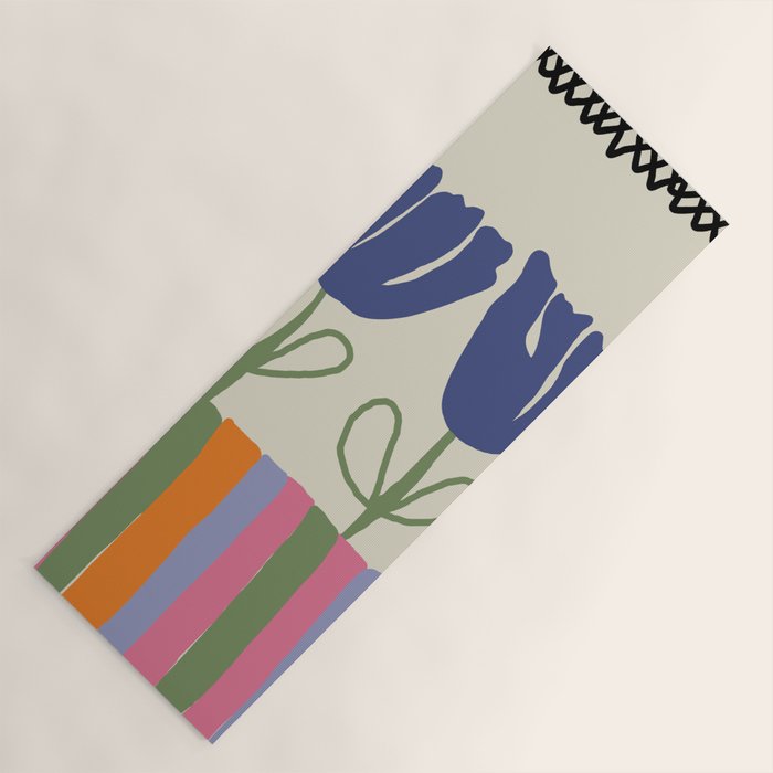 Happy two blooming  Yoga Mat Gallery Image 1
