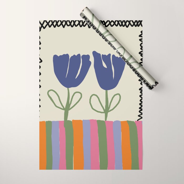 Happy two blooming  Wrapping Paper Gallery Image 1