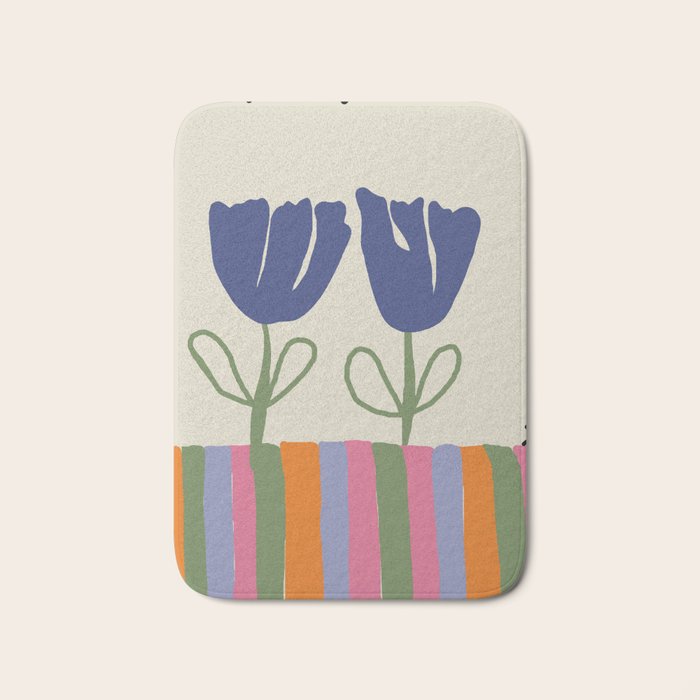 Happy two blooming  Bath Mat Gallery Image 1
