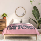 Tuna Anatomy Japanese Maguro Sushi - Coral Comforter Gallery Image 3