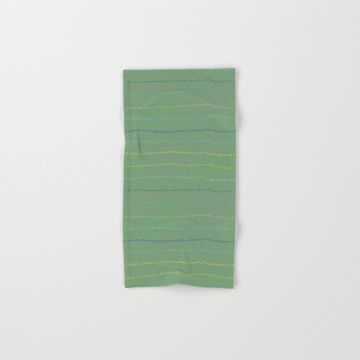 Minimal Doodle Dots in Sage Green Bath Towel Gallery Image 1