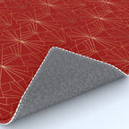 Crimson Red Art Deco Rug Gallery Image 4