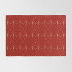 Crimson Red Art Deco Rug Gallery Image 2