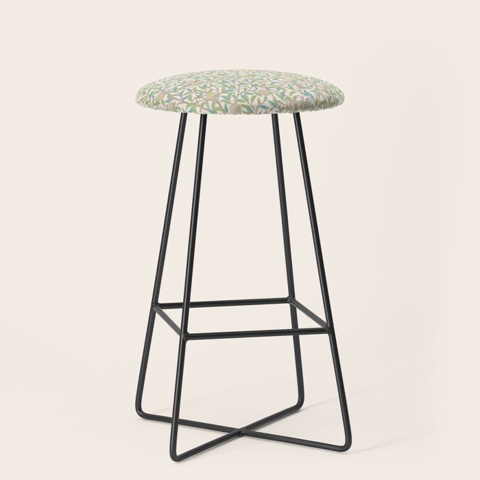 William Morris Bird and Pomegranate Pearl Jade Stool Gallery Image 1