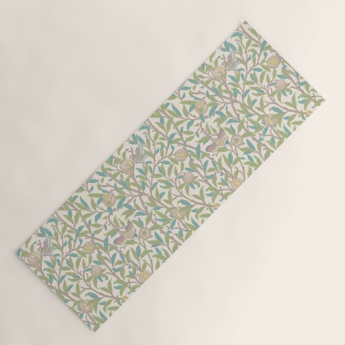 William Morris Bird and Pomegranate Pearl Jade Yoga Mat Gallery Image 1