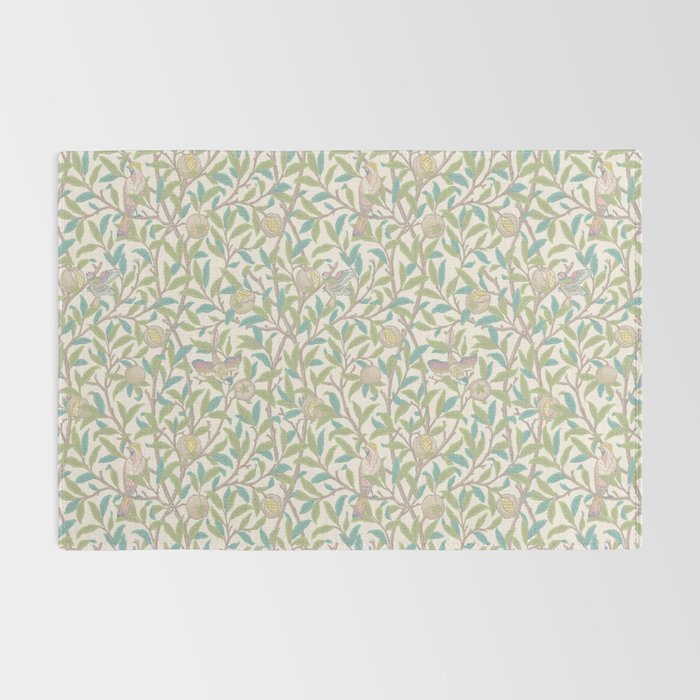 William Morris Bird and Pomegranate Pearl Jade Rug Gallery Image 2