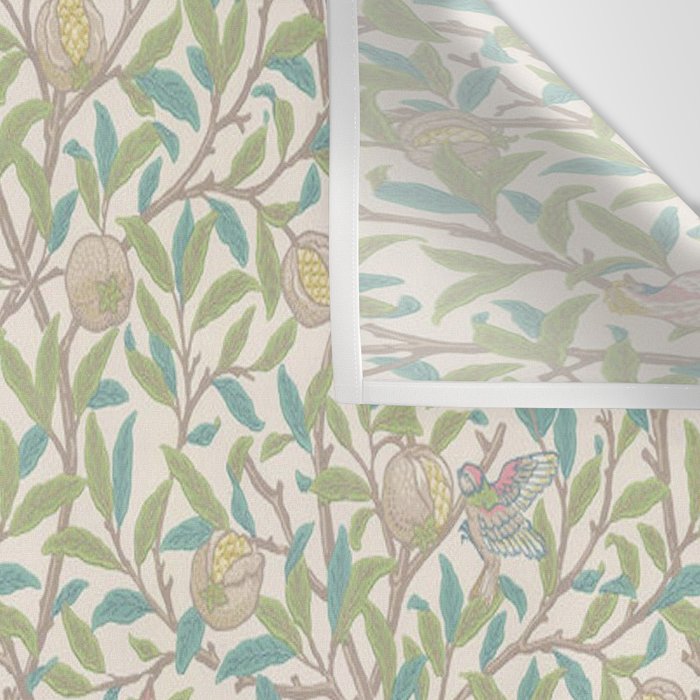 William Morris Bird and Pomegranate Pearl Jade Wall Tapestry Gallery Image 3