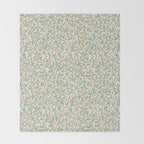 William Morris Bird and Pomegranate Pearl Jade Throw Blanket Gallery Image 2
