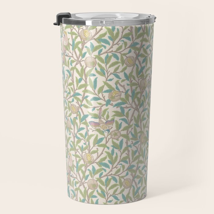 William Morris Bird and Pomegranate Pearl Jade Travel Mug Gallery Image 3