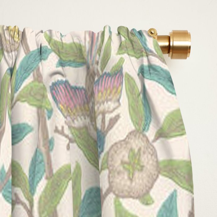 William Morris Bird and Pomegranate Pearl Jade Window Curtain Gallery Image 2