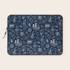 Pirate Play - Blue Laptop Sleeve Gallery Image 1