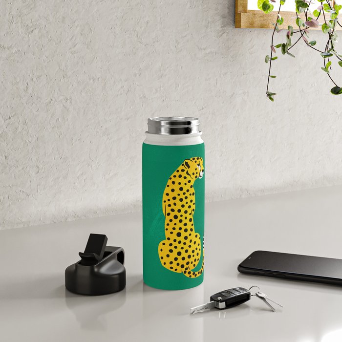 The Stare: Golden Cheetah Edition Water Bottle Gallery Image 4