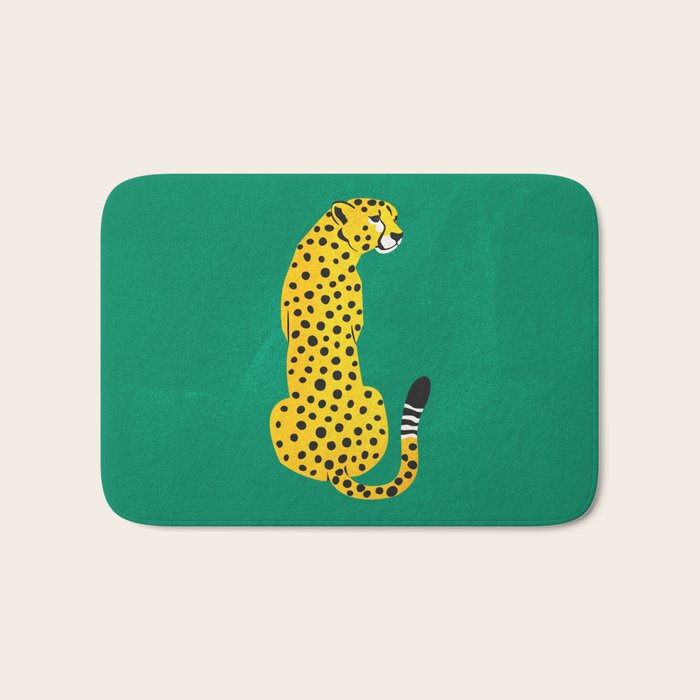 The Stare: Golden Cheetah Edition Bath Mat Gallery Image 1