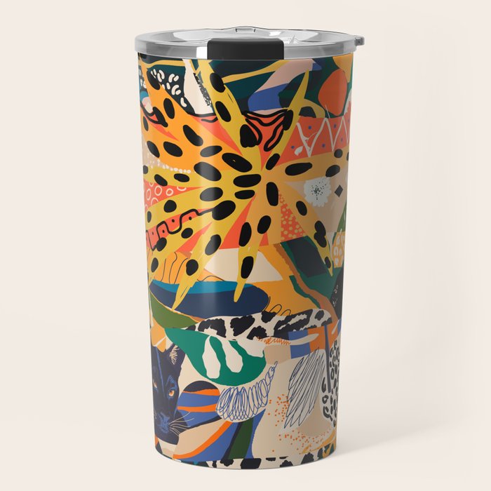 POP COLLAGE 01: Wild Edition Travel Mug Gallery Image 1