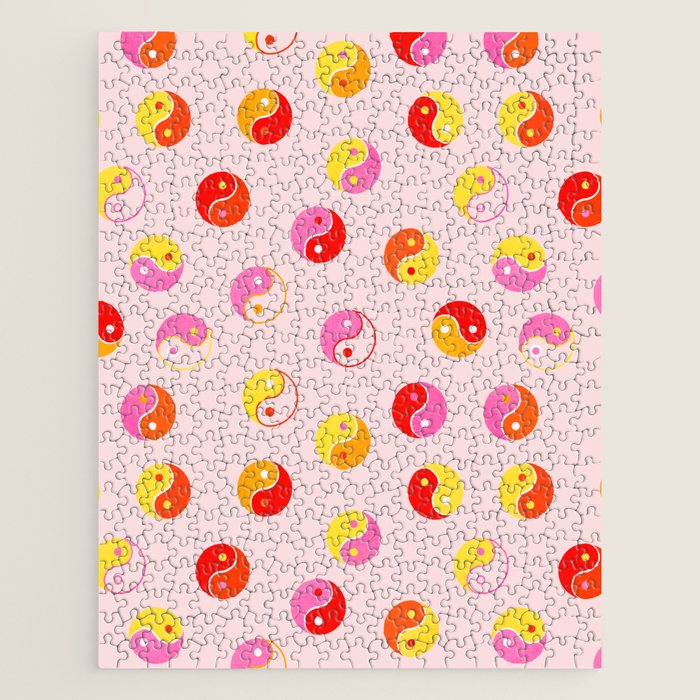 Ying Yang Bright Pattern Jigsaw Puzzle Gallery Image 1