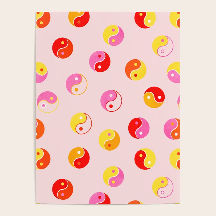 Ying Yang Bright Pattern Poster Gallery Image 4