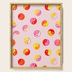 Ying Yang Bright Pattern Serving Tray Gallery Image 1