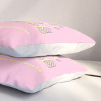 Pastel Pink Party Cocktails Pillow Sham Gallery Image 3