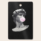 David blowing bubblegum bubble Cutting Board Gallery Image 1