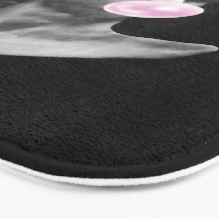 David blowing bubblegum bubble Bath Mat Gallery Image 3