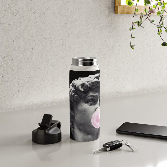 David blowing bubblegum bubble Water Bottle Gallery Image 4