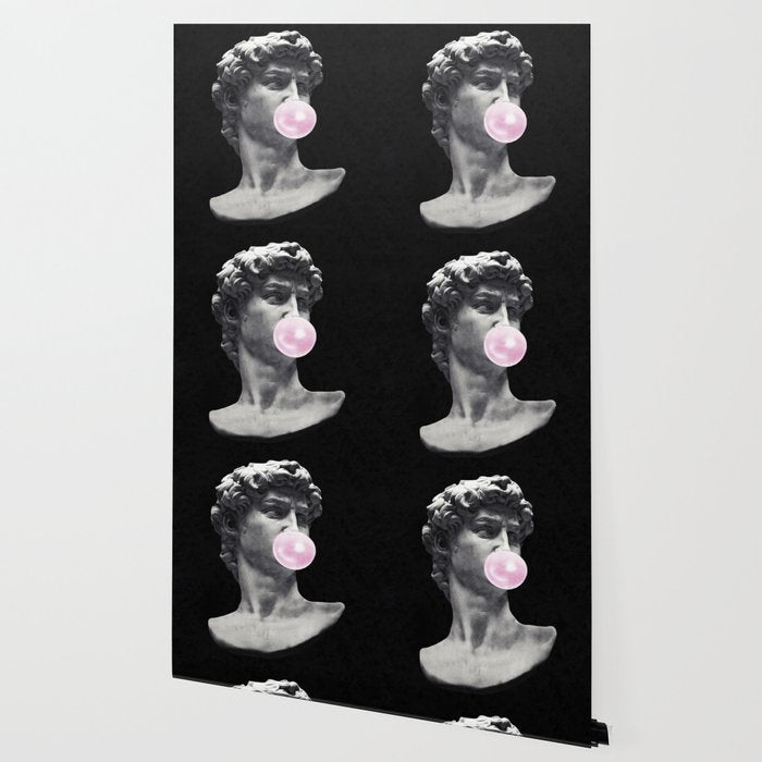 David blowing bubblegum bubble Wallpaper Gallery Image 2