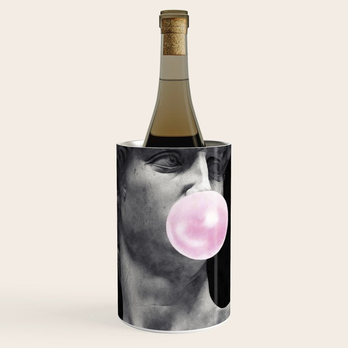 David blowing bubblegum bubble Wine Chiller Gallery Image 1